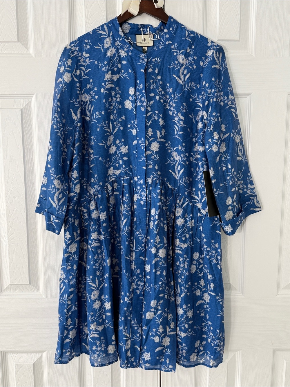 Tuckernuck Floral Babydoll Dress Women’s Sz XL Preppy Feminine Resort Coastal